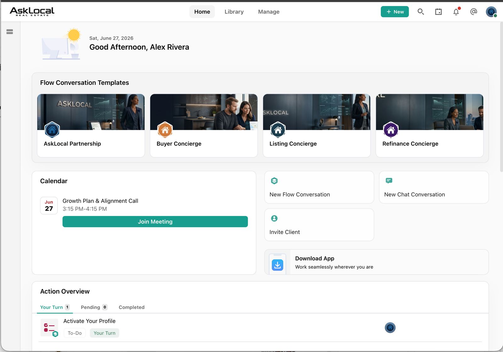 AskLocal dashboard
